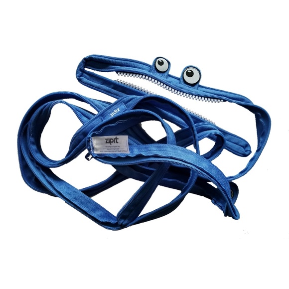 Zip It Grillz Pencil Case Blue - Picture 3 of 5